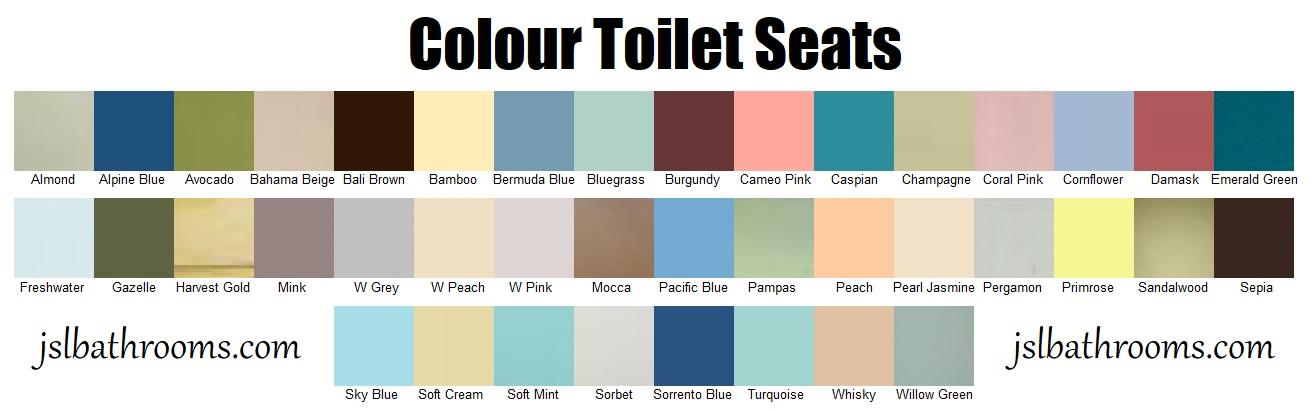 Old Colour Toilet Seats UK. Large Stocks Trade Prices UK